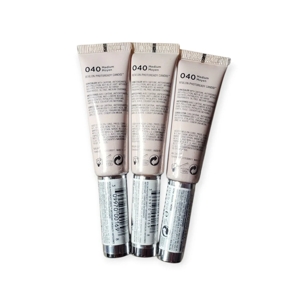 (3) Revlon PhotoReady Candid Antioxidant Concealer 040 Medium
